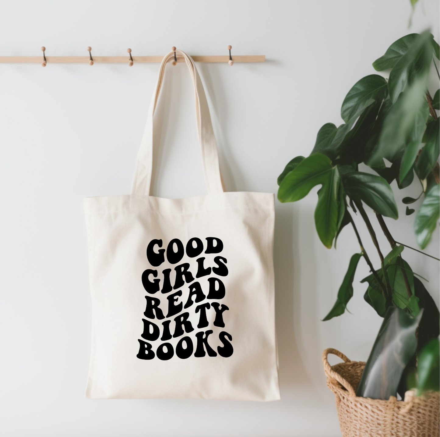 Good Girls Read Dirty Books Canvas Tote Bag