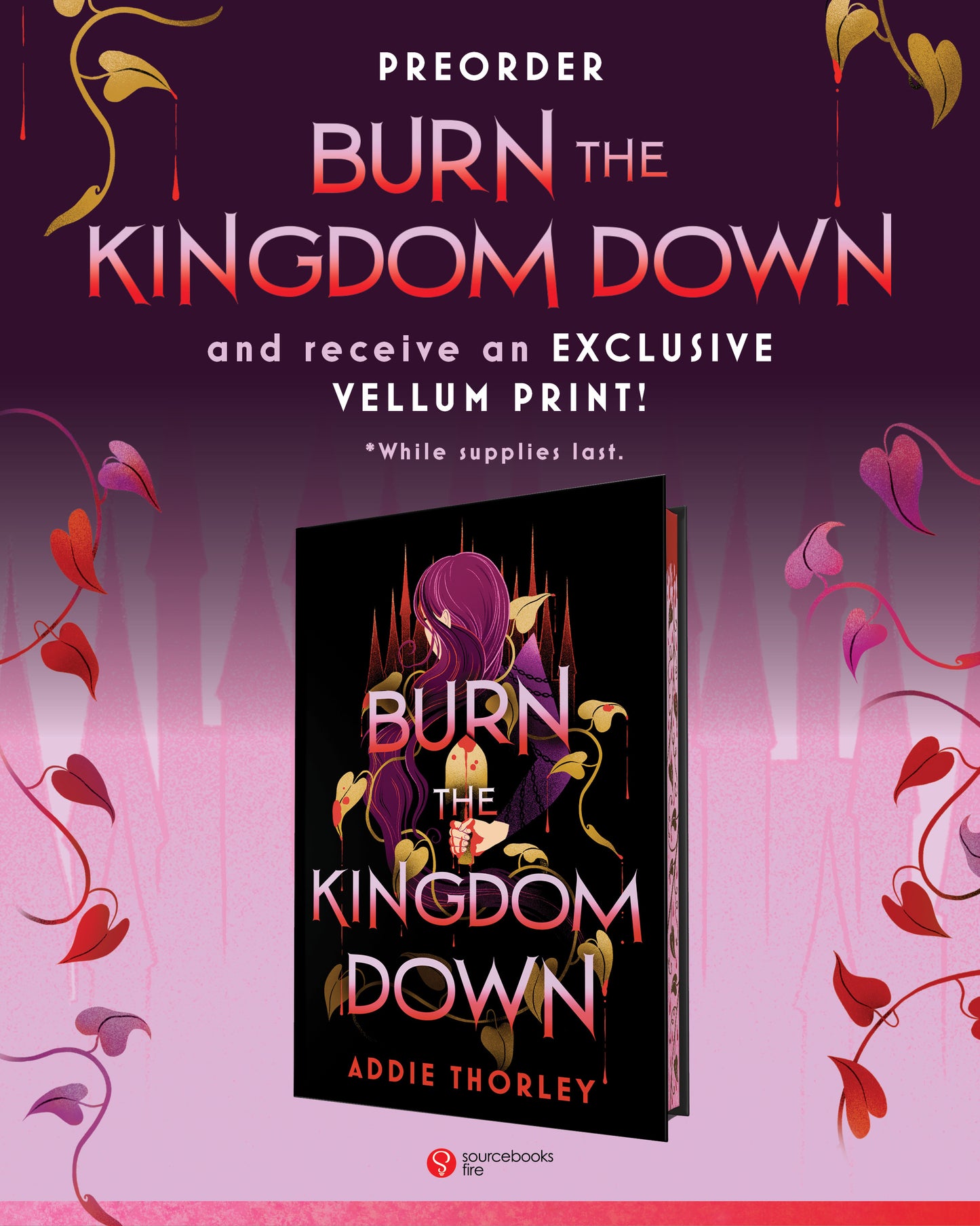 PREORDER Burn The Kingdom Down by Addie Thorley