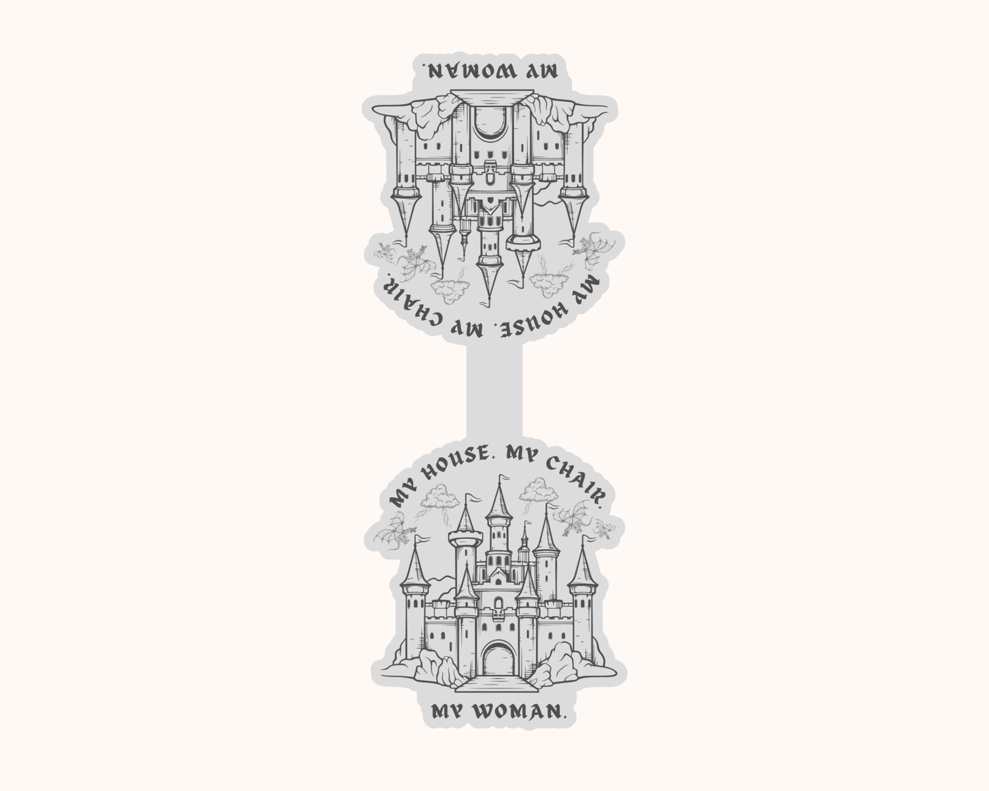 My House. My Chair. My Woman. - Magnetic Bookmarks