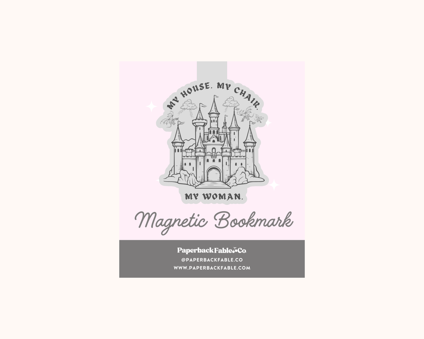 My House. My Chair. My Woman. - Magnetic Bookmarks