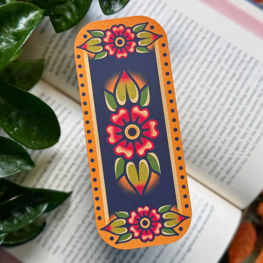 Tattoo Flower Bookmark