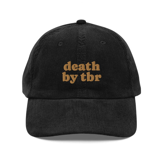 Death by TBR Vintage Corduroy Cap: Black